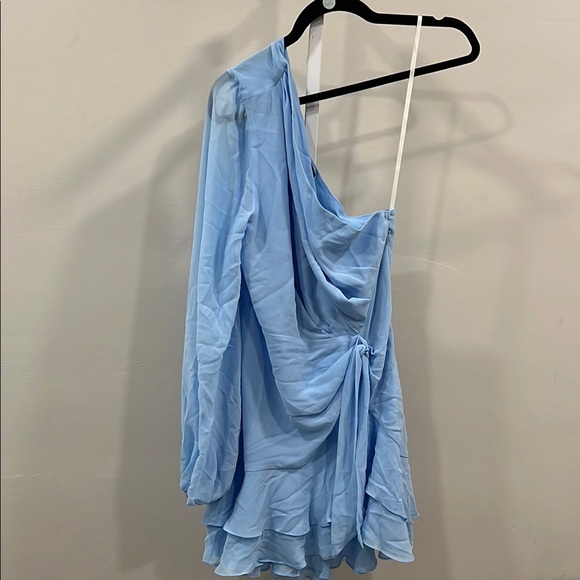 Michael Costello x REVOLVE Sunny Mini Dress in Blue - Picture 3 of 10